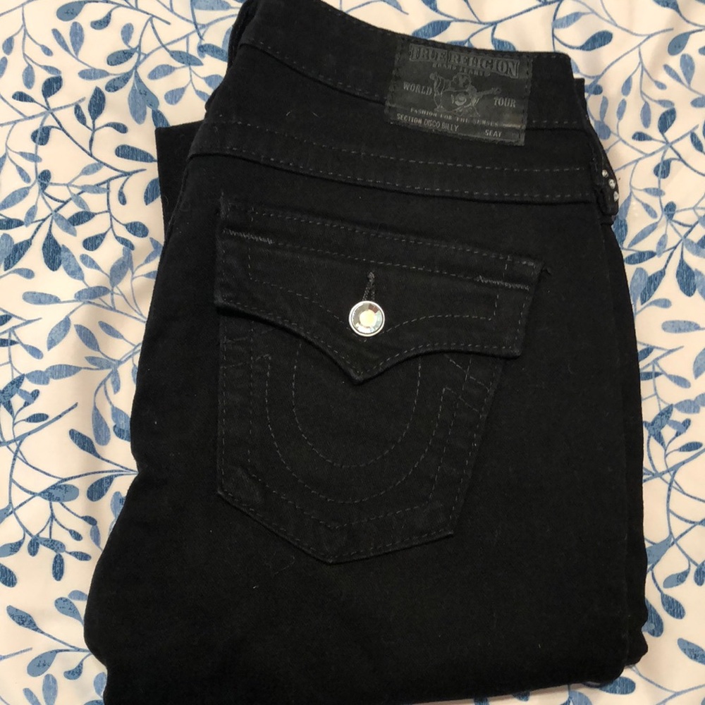 Black true religion skinny jean